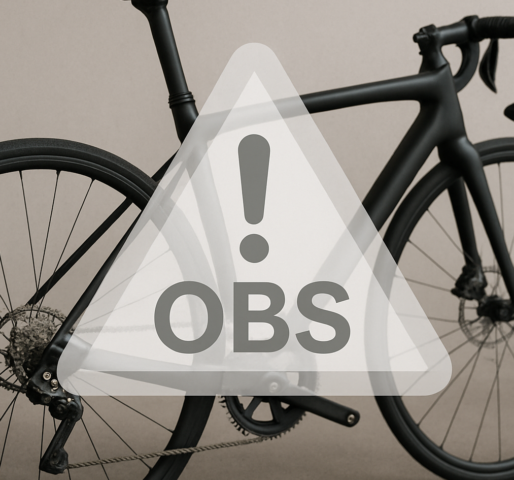 Grafen viser forskellige typer af sadelpinde, samt deres individuelle egenskaber.